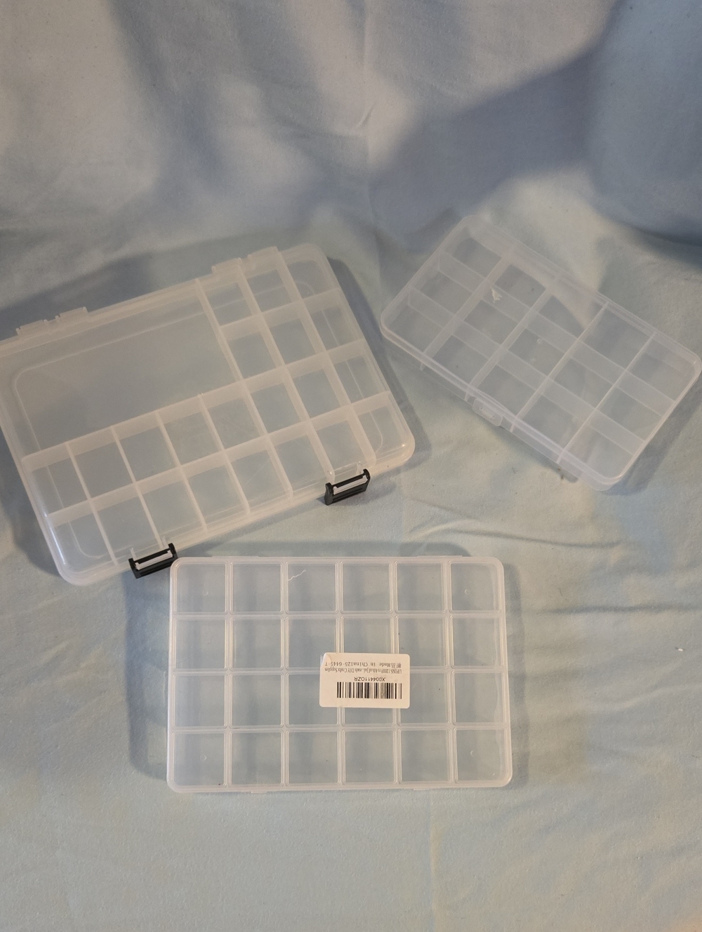 Clear Plastic Compartment Storage Boxes
